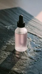 Cosmetics and liquid rendered by grok-imagine-image-quality